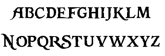 Pieces of Eight Font LOWERCASE