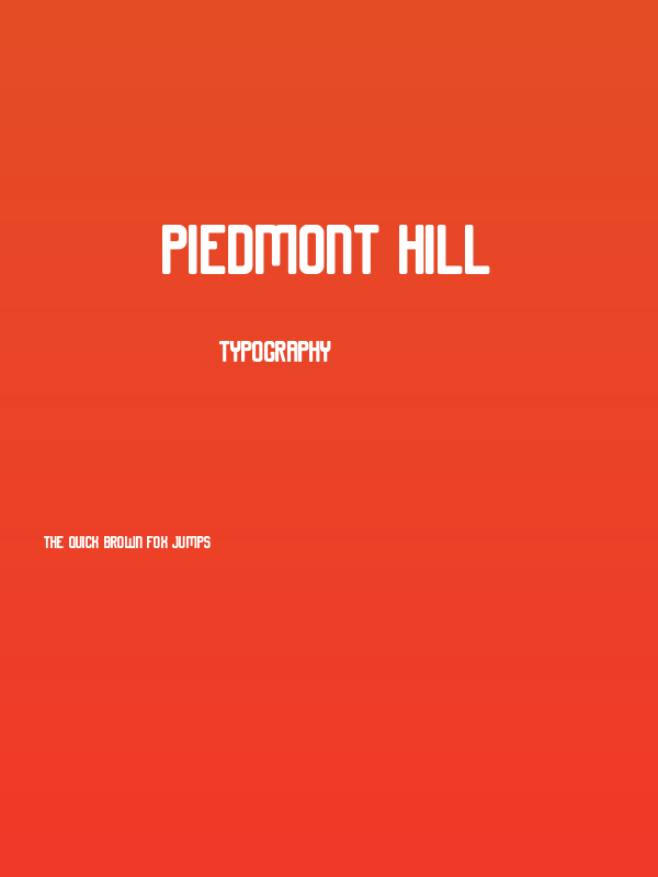 Piedmont Hill Poster
