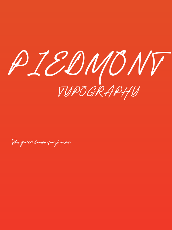 Piedmont Poster