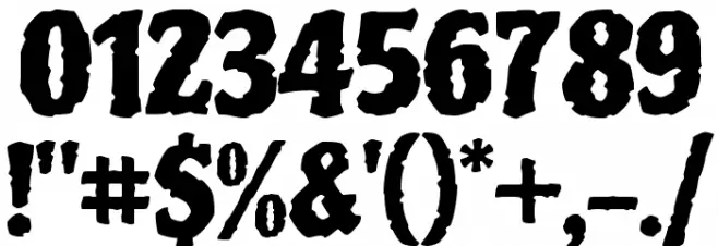 Piedra Regular Font OTHER CHARS