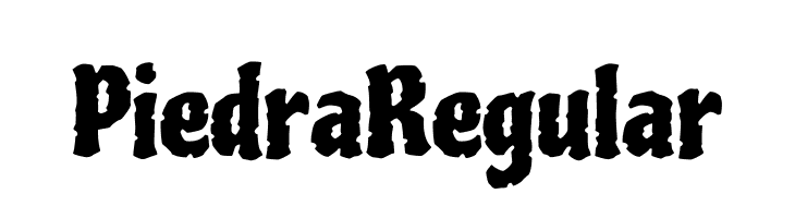 Piedra Regular 字体