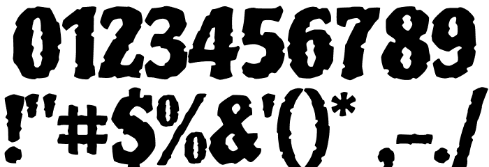 Piedra Regular Font OTHER CHARS