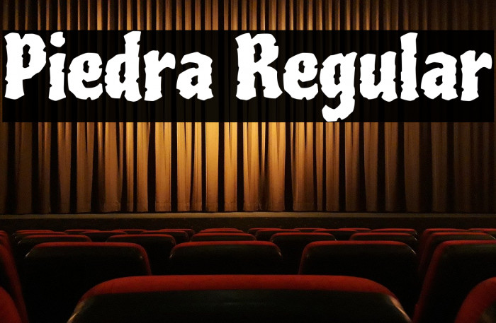 Piedra Regular Font examples