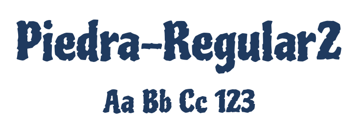Piedra-Regular2 Font Preview