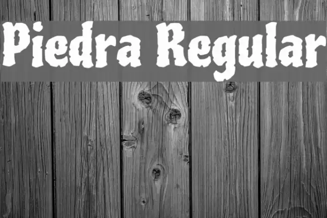 Piedra Regular Font examples