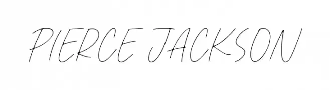 Pierce Jackson  नि: शुल्क फ़ॉन्ट्स डाउनलोड