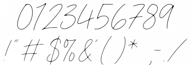 Pierce Jackson Font OTHER CHARS