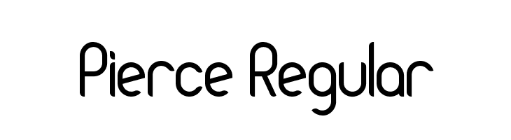 Pierce Regular Font