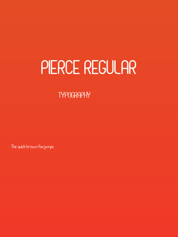 Pierce Regular Poster