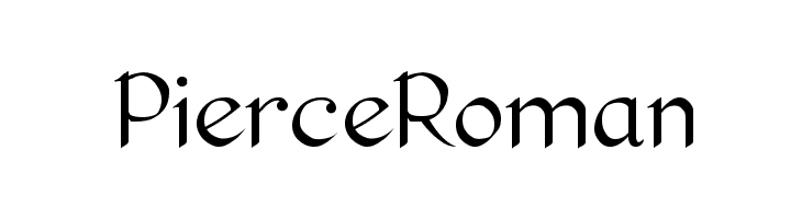Pierce Roman  Free Fonts Download