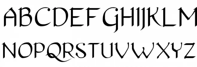 Pierce Roman Font Litere mari