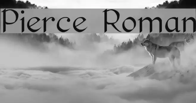 Pierce Roman Font examples