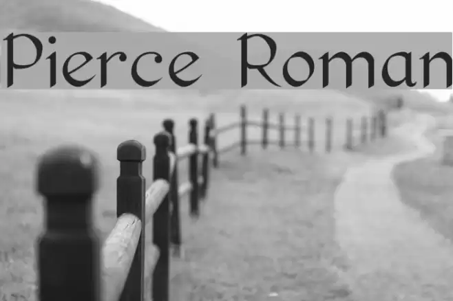 Pierce Roman Font examples