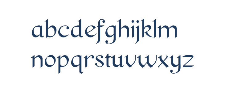 Pierce Roman Lowercase