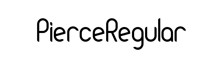 PierceRegular Font