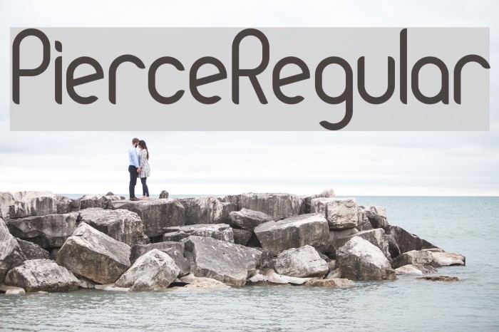 PierceRegular Font examples
