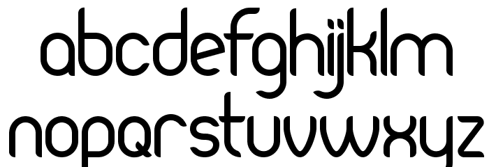 PierceRegular Font LOWERCASE