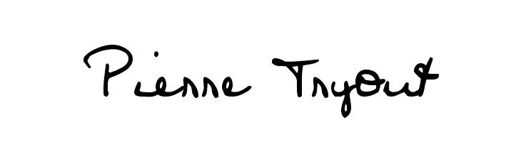 Pierre Tryout  لخطوط تنزيل