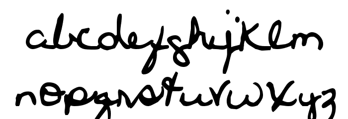 Pierre Tryout Font LOWERCASE