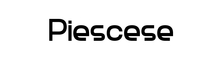 Piescese Font