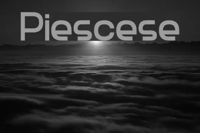 Piescese Font examples