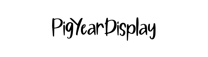 Pig Year Display  font caratteri gratis