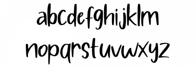 Pig Year Display Font Litere mici