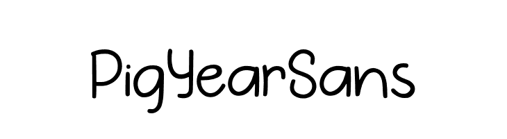 Pig Year Sans  フリーフォントのダウンロード