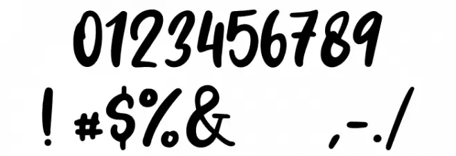 Pig Year Font OTHER CHARS