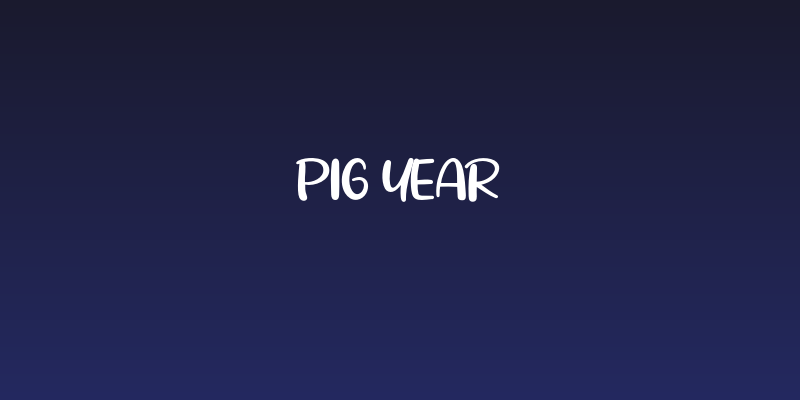 Pig Year Social Header