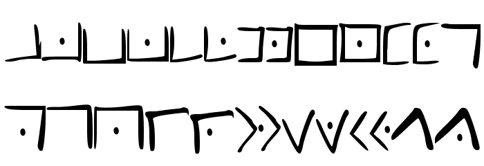 PigPenCipher Font LOWERCASE