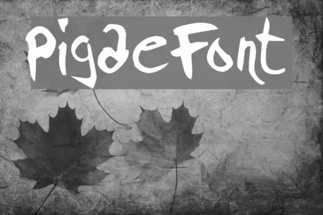 Pigae Font examples