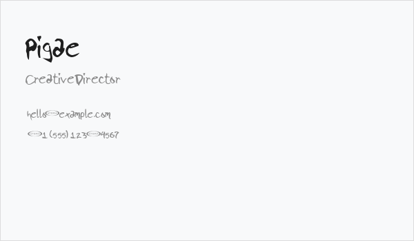 Pigae Business Card