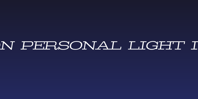 Pigeon PERSONAL Light Italic Social Header