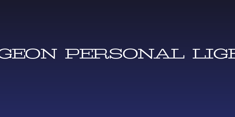 Pigeon PERSONAL Light Social Header