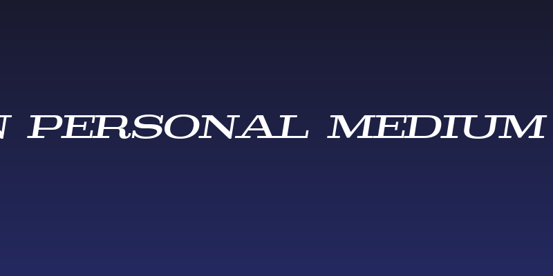 Pigeon PERSONAL Medium Italic Social Header