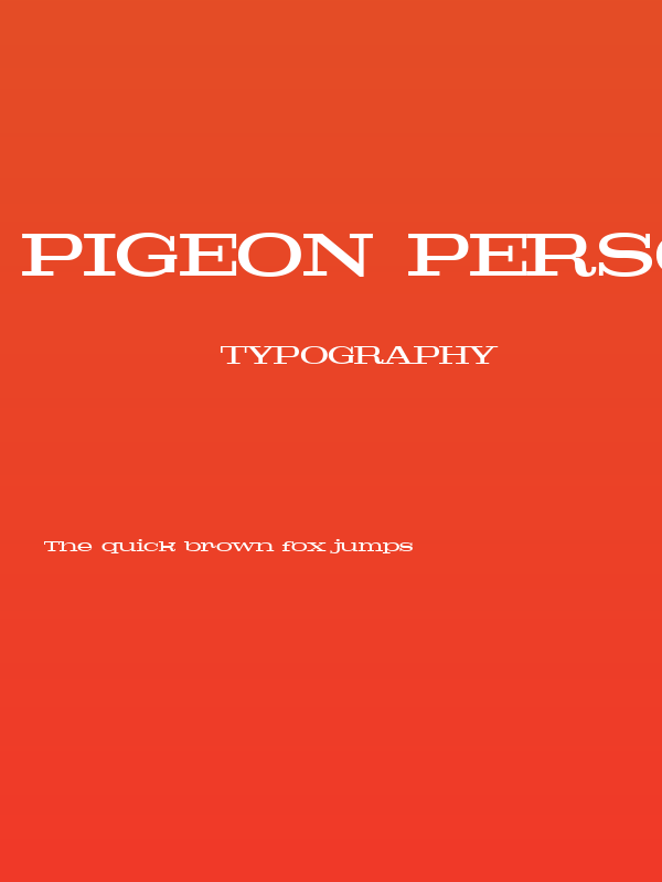 Pigeon PERSONAL Medium Poster