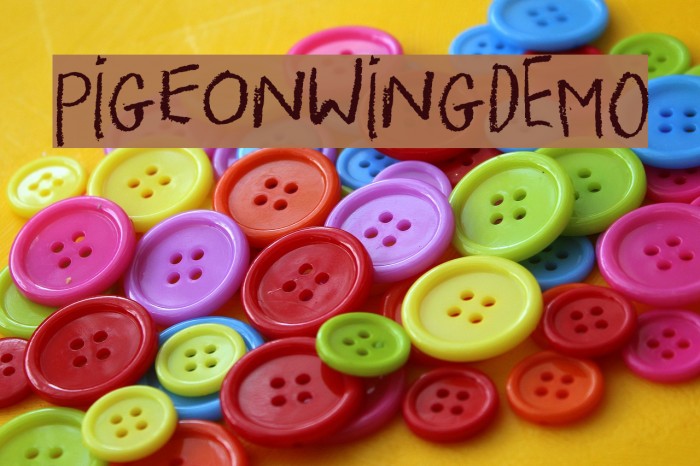 PigeonWingDEMO Font examples