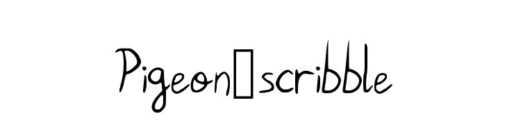 Pigeon_scribble Font