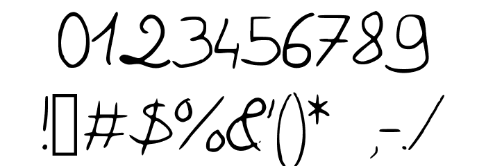 Pigeon_scribble Font OTHER CHARS