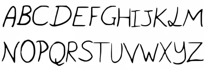 Pigeon_scribble Polices MAJUSCULES