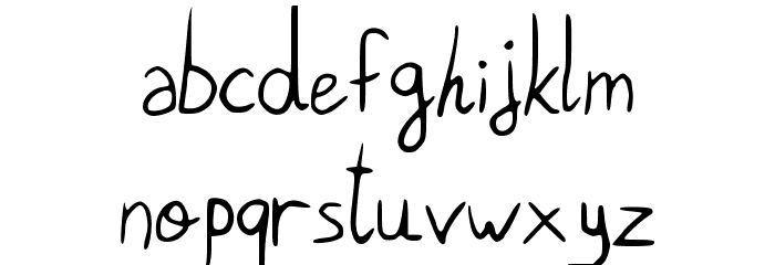 Pigeon_scribble Font LOWERCASE