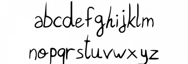 Pigeon_scribble خط أحرف صغيرة