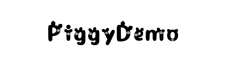 Piggy Demo  Frei Schriftart Herunterladen