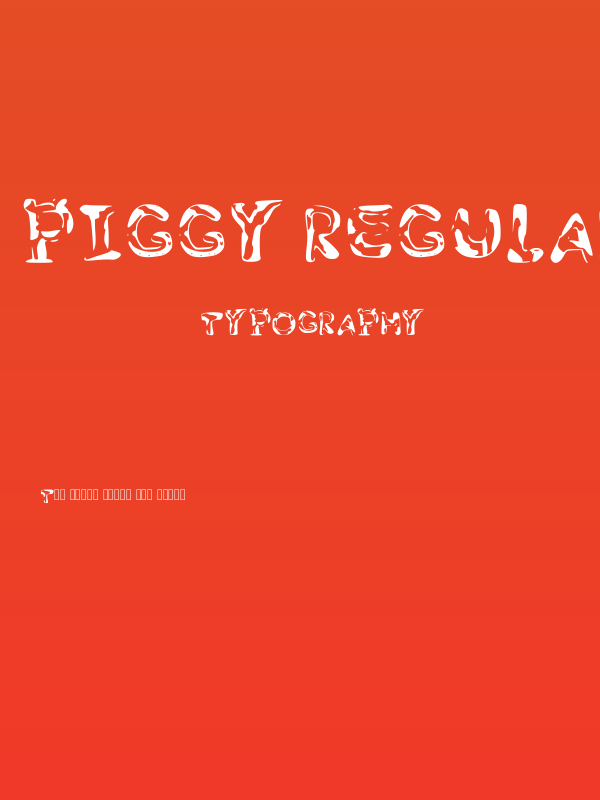 Piggy Regular Poster