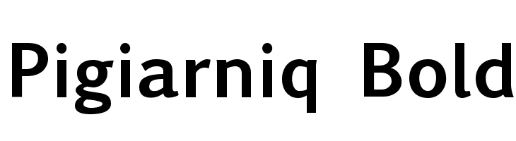 Pigiarniq Bold Font