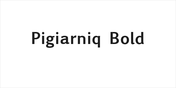 Pigiarniq Bold Logo