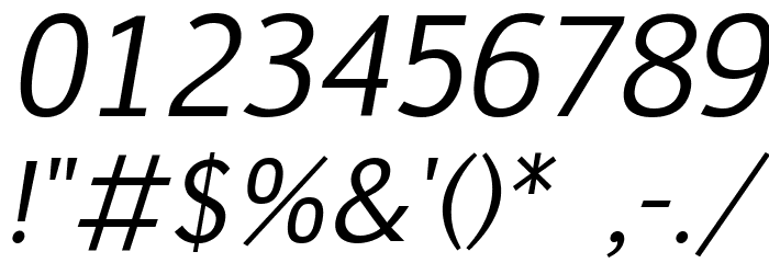 Pigiarniq Italic Font OTHER CHARS