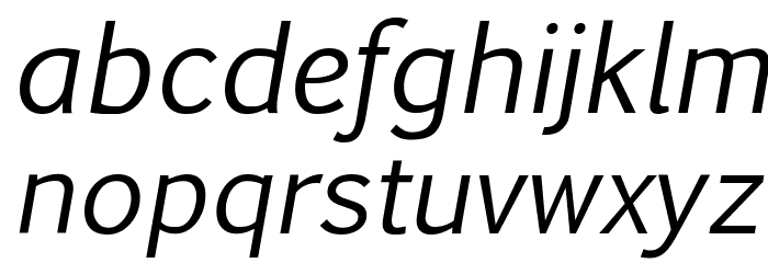 Pigiarniq Italic Font LOWERCASE