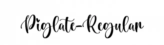 Piglate-Regular  Fuentes Gratis Descargar